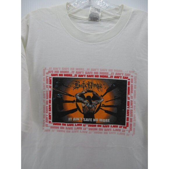 VINTAGE Busta Ryhmes Shirt XL Flip Mode Aint Safe No More 2002 Album * - Picture 2 of 11